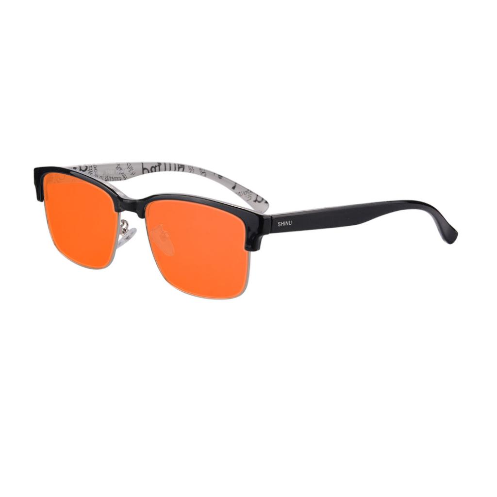 SHINU Blue Light Blocking Glasses for Computer Gaming Anti Eyestrain Headache Relief Sleep Aid Glasses