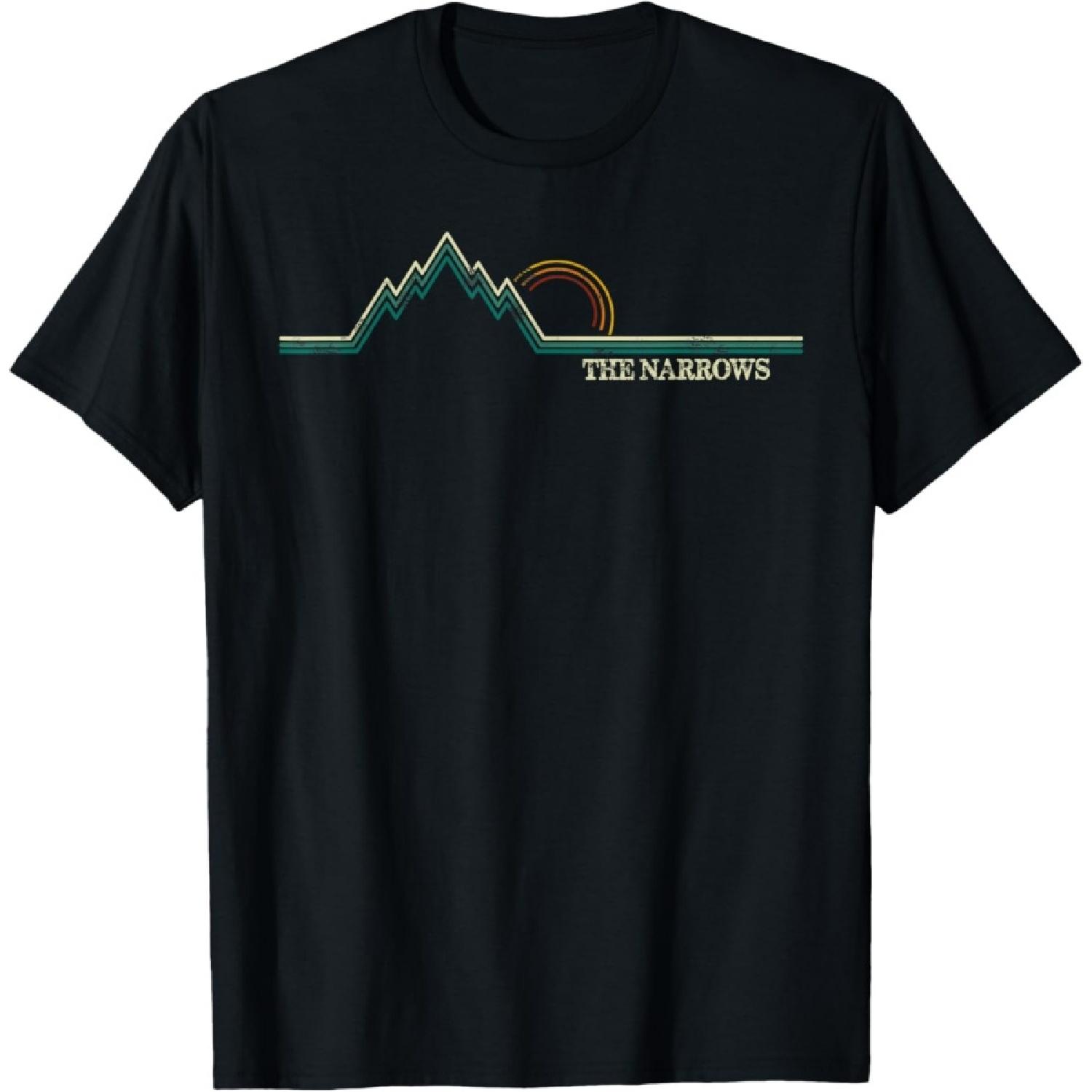 

The Narrows Zion National Park Retro Utah T-Shirt XXXXXL чорний