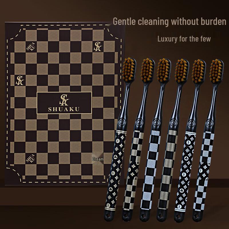 

BrushCool Adult Soft Bristle Toothbrush 6-Pack Gift Set