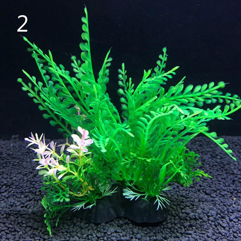 Artificial Aquarium Decor Plants Water Weeds Ornament Aquatic Plant Fish Tank Grass Decoration Accessories