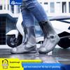 Children's Waterproof Non-Slip Rain Boots, Wear-Resistant Portable Silicone Design for Students and Adults