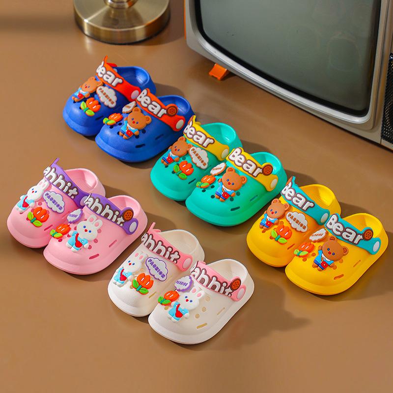 New Boy2-6Toddler Baby Cute Cartoon Non-Slip Girls Baby Children's Clogs