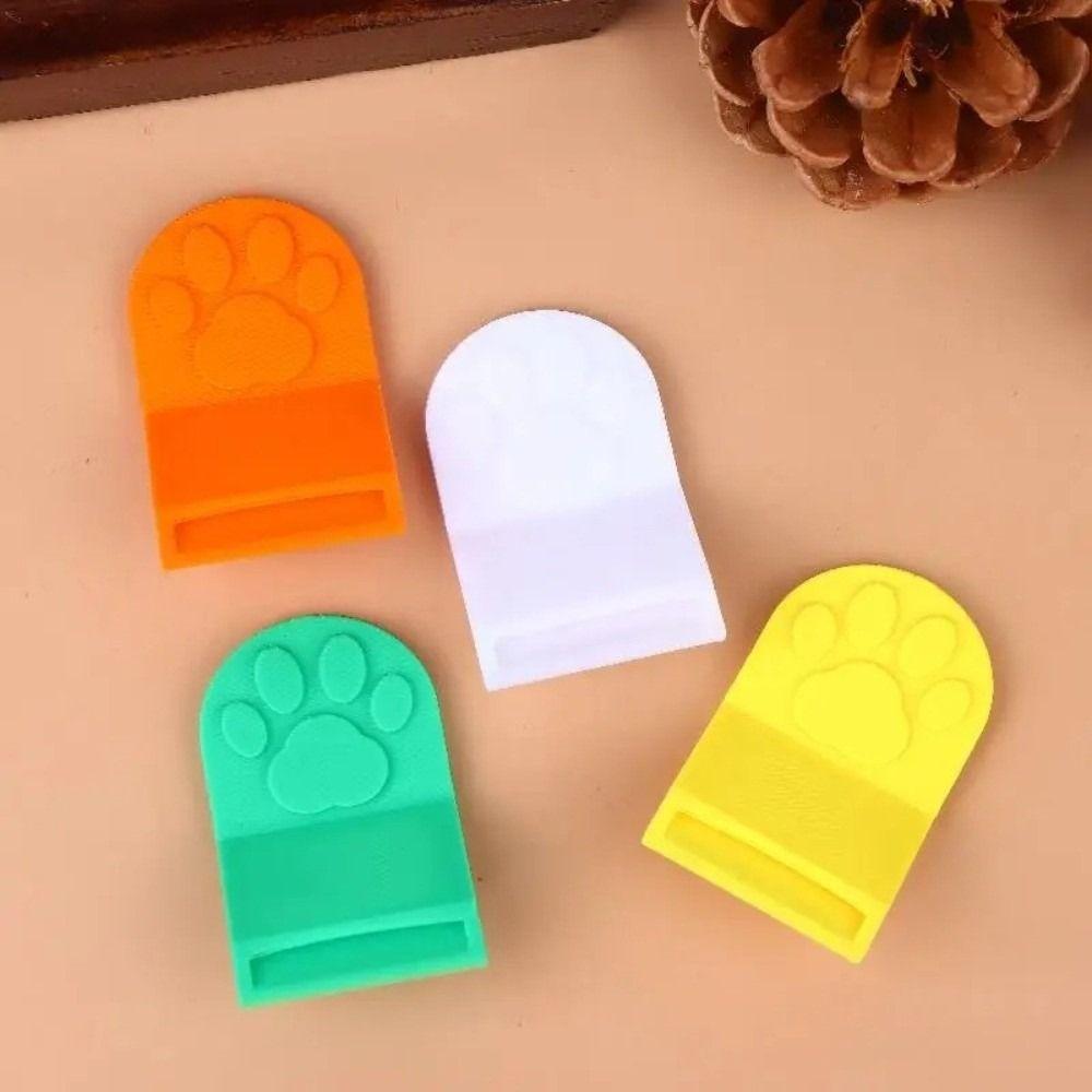 Cute Non-Slip Grip Cat Food Can Opener Easy-Clean Plastic Bottle Opener Cat Paw Ergonomic Canned Food Opener Cat Dog