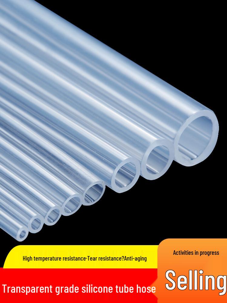 Elastic Tear-Resistant Transparent Silicone Water Hose - Odorless & High-Temperature Resistant for Household Water Dispensers