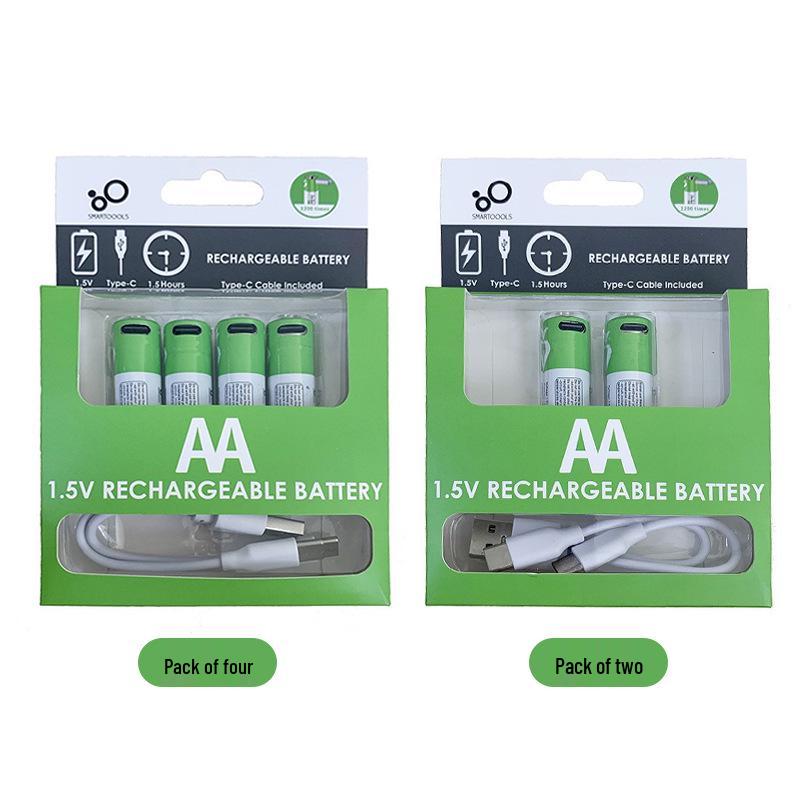 1.5V Fast Charging Rechargeable Lithium Battery for Remote Control Cars - Size 5 & 7, USB Compatible.