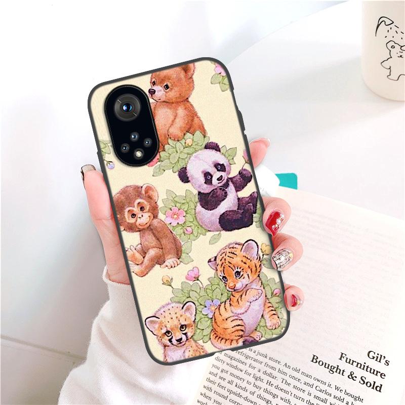 P30 Lite Case for Honor 9S Cover Silicone Funda Honor 9C 9A 10i 8A 10 50 Cases for Huawei P 30 Pro P40 P20 Love Heart Black Capa