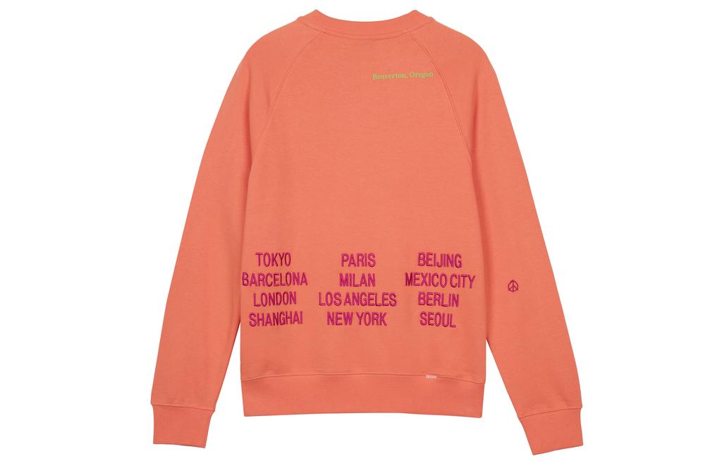 Nike Sweatshirts Men's Orange Crew Neck Moderate Regular DD0883-842