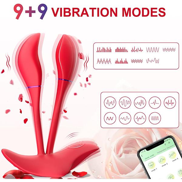 Rose Sex Toys for Women App Controlled Panty Vibrators G Spot Dildo Prostate Massager Wearable Sex Toys for Adults Couples