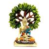 Lord Gautam Buddha Praying Under Tree Statue, Meditating Idol - 9 Inch