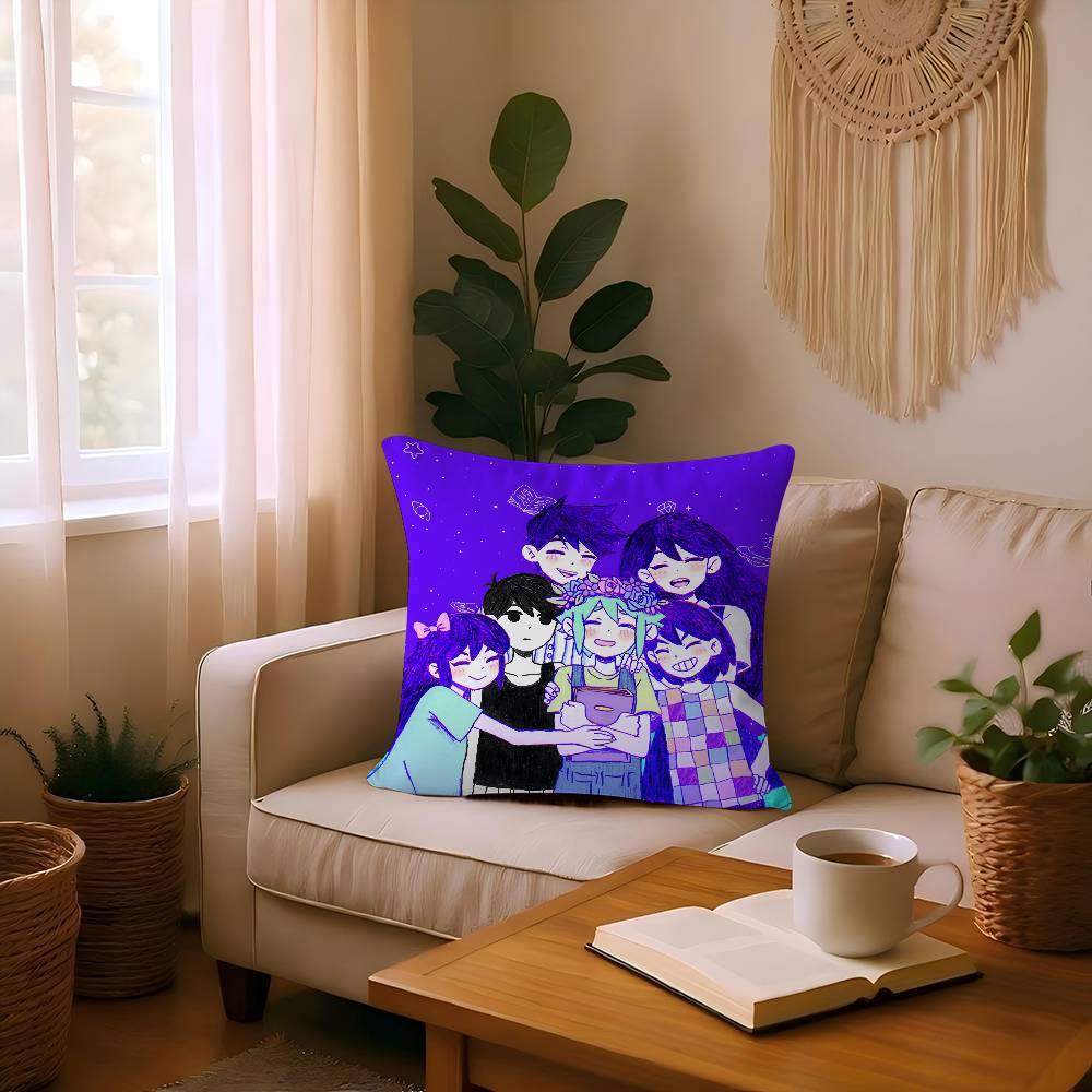 Horror Video Game O-Omori Personalized Pillow Cover Kids Bedroom Wild Party Decor Pillowcase Kid Birthday Shower Gift