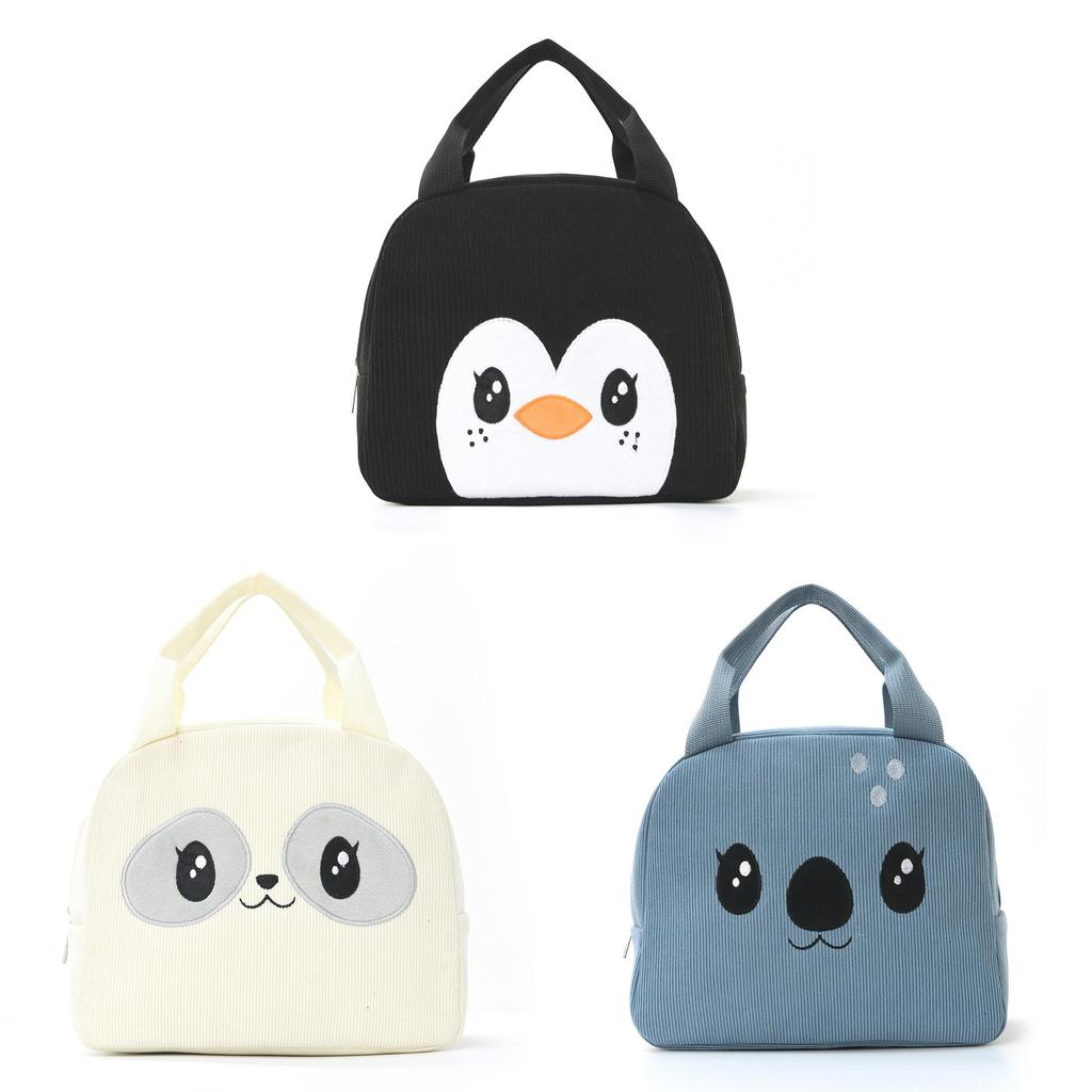 Borsa termica da pranzo pinguino per bambini con design portatile e ritenzione del calore