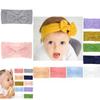 Lovely Baby Nylon Bow Bunny Ear Headband Soft Broadside Hair Accessory For Child With Good Elasticity