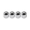4pcs Metal Volume   Control Knob Dome Knob Set with Inner   Spanner for Electric Guitar Bass
