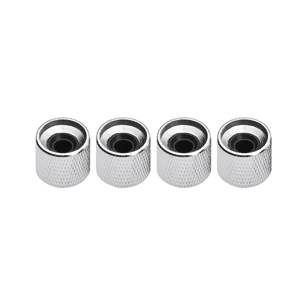 4pcs Metal Volume   Control Knob Dome Knob Set with Inner   Spanner for Electric Guitar Bass