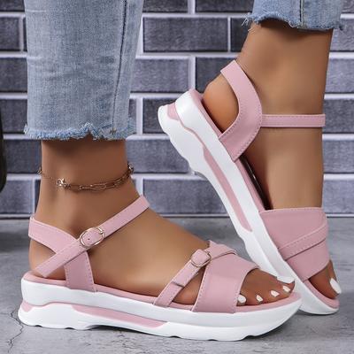 Fashion Women Flats Sandals 2024 New Summer Fashion Casual Shallow Shoes for Women High Heels Platform Open Toe Sexy Designer Sandals