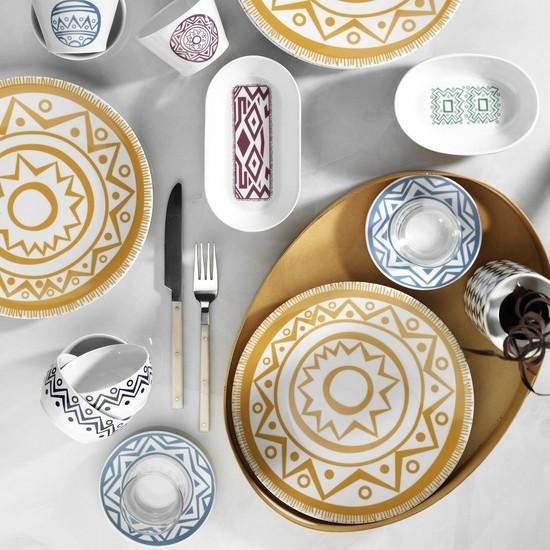 

Kütahya Porselen 36 Предметов 11086 Узорчатый Набор для Завтрака