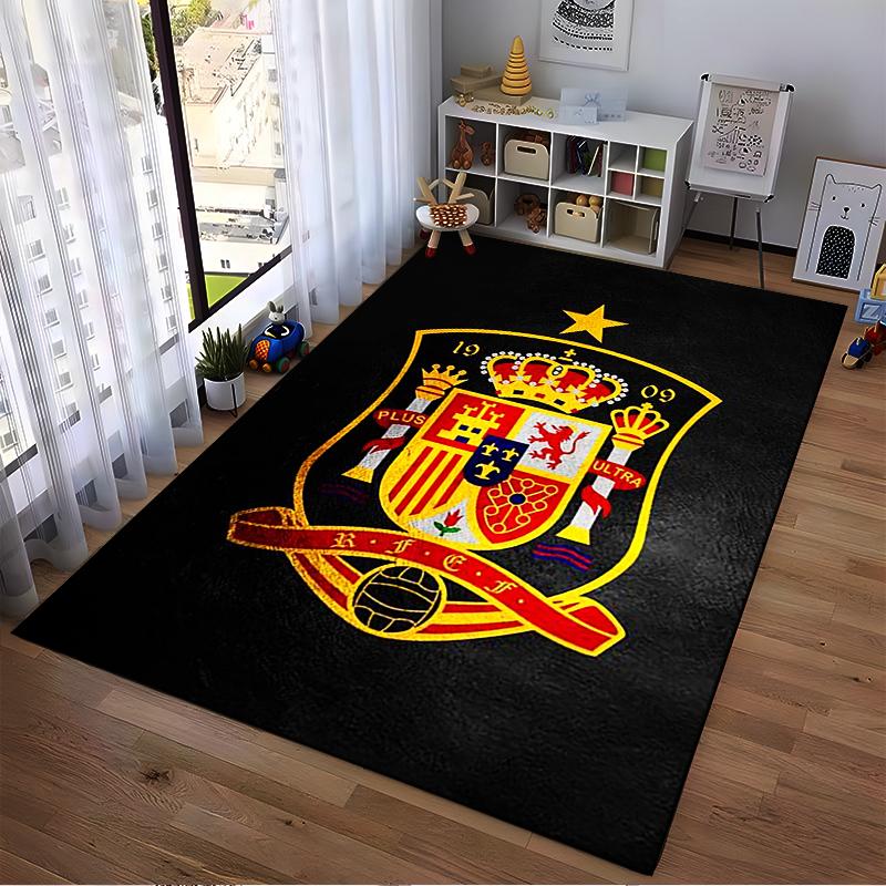 Spain Football Designed floor mat, suitable as a non-slip mat for the living room or bedroom sofa