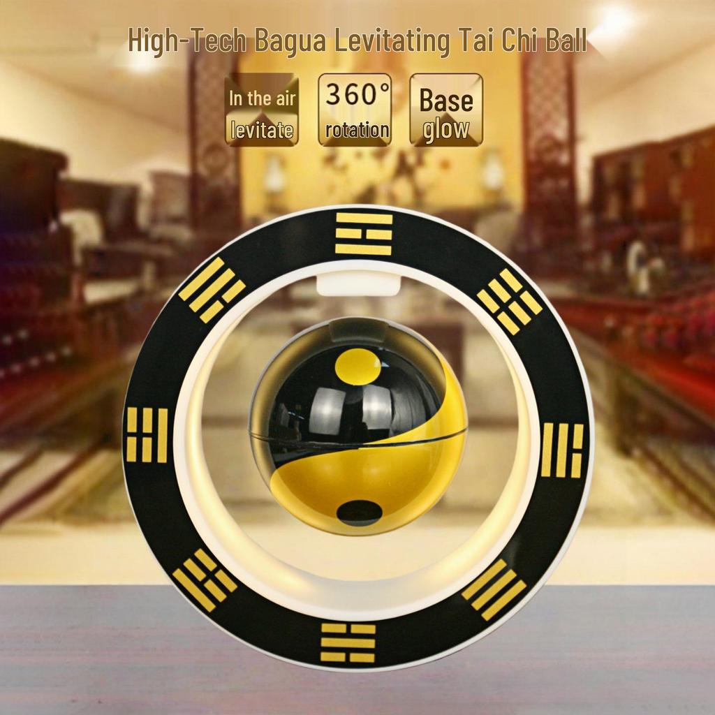 Magnetic Levitation Tai Chi Ball Feng Shui Decoration - Auspicious Housewarming Gift & Desktop Ornament