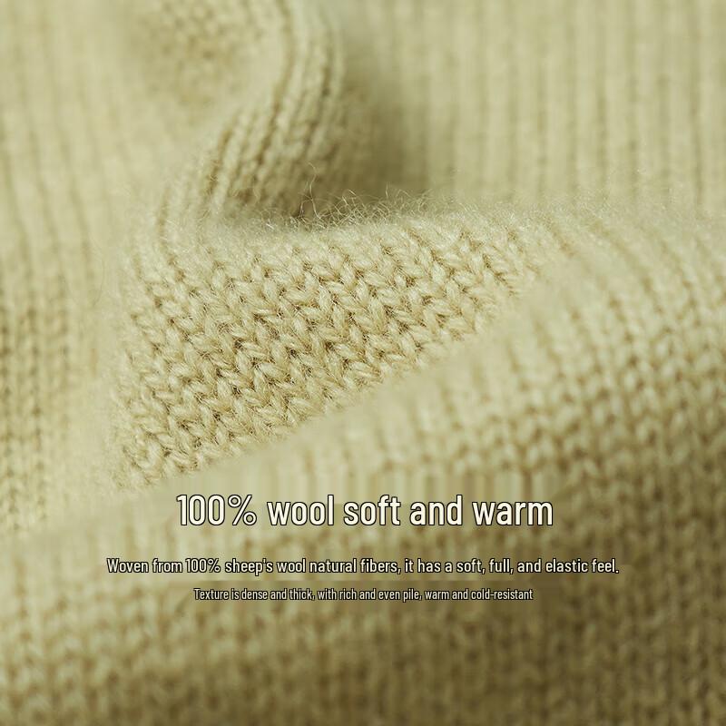 INMAN Women's Merino Wool Long Sleeve Knitted Sweater