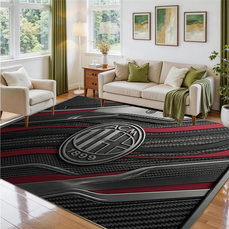 AC Milan Design Crystal Velvet Rug Soft Decorative Mat for Bedroom Entrance