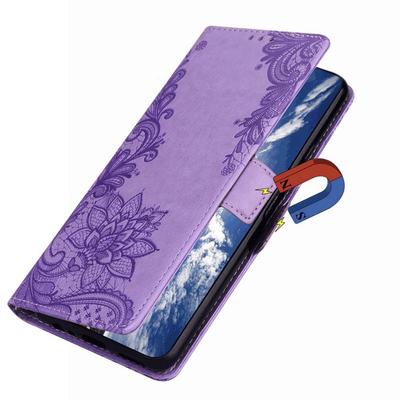 Funda de Cuero con Solapa y Doble Hebilla para Apple iPhone 11 12 13 Pro XS Max X XR 15 7 8 Plus Xiaomi Redmi 10 5G Huawei Honor Samsung Galaxy Cubierta de Encaje