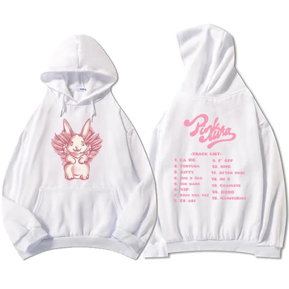 Cartoon Bunny Graphic Hoodie Kenia O Pink Halo Tour 2025 Sweatshirt Men's Clothing Hooded Winter Unisex Streetwear Hoodie