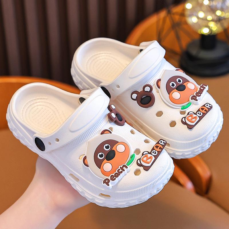 Children's Slippers with Soft Cushioning, Girls' Summer Cartoon Cute Non-Slip Indoor Bath Soft Sole Slippers, Baby Slippers