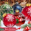23.6 Inch Christmas Ball Christmas Indoor Outdoor Crafts Decoration PVC Inflatable Ball Family Christmas Holiday Party Ball