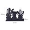 Black Restaurant Napkin Holder Cactus Theme Cafe Tissue Holder Metal Napkin Holder  for Table