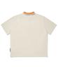 SOUNDSLIFE Big Fit Stripe Collar Polo Shirt Beige