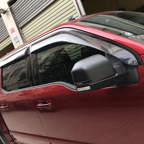 

Ford Raptor F150 Литой под давлением козырек от дождя и солнца: Утолщенный, Расширенный Полностью Закрывающий Щиток для Двери и Окна Triumph XiYi