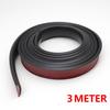 3Meter Car Fender Flare Wheel Eyebrow Protector Arch Extenders Moulding Trim Camper Shells Rubber Seal Strip DIY Scratch