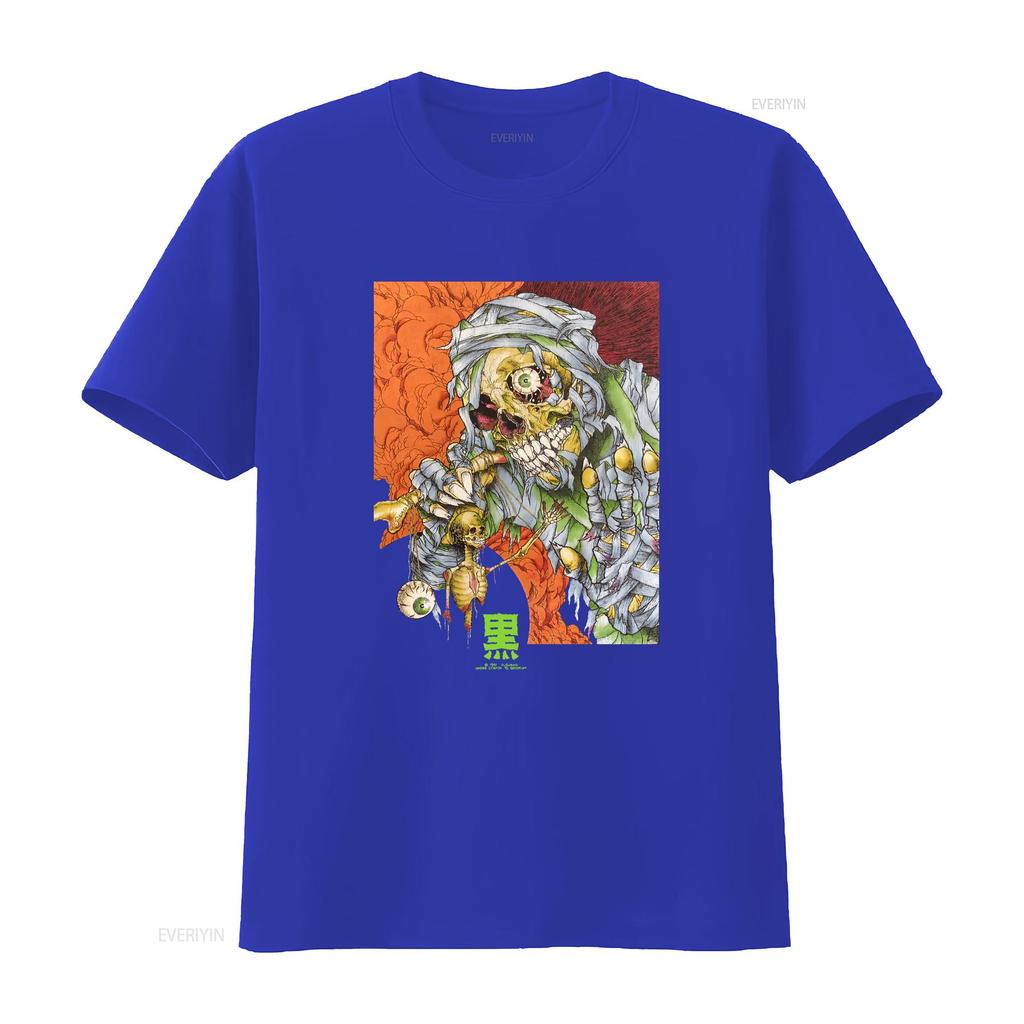 Pushead Vintage The Wave T Shirt vintage Washed Soft Versatile homme Stretched Unisex fashion Top For Everyday Wear streetwear