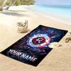 Name Custom New England Revolution Print Beach Towel, Large Soft Quick Dry Towel for Beach Camping Swimming