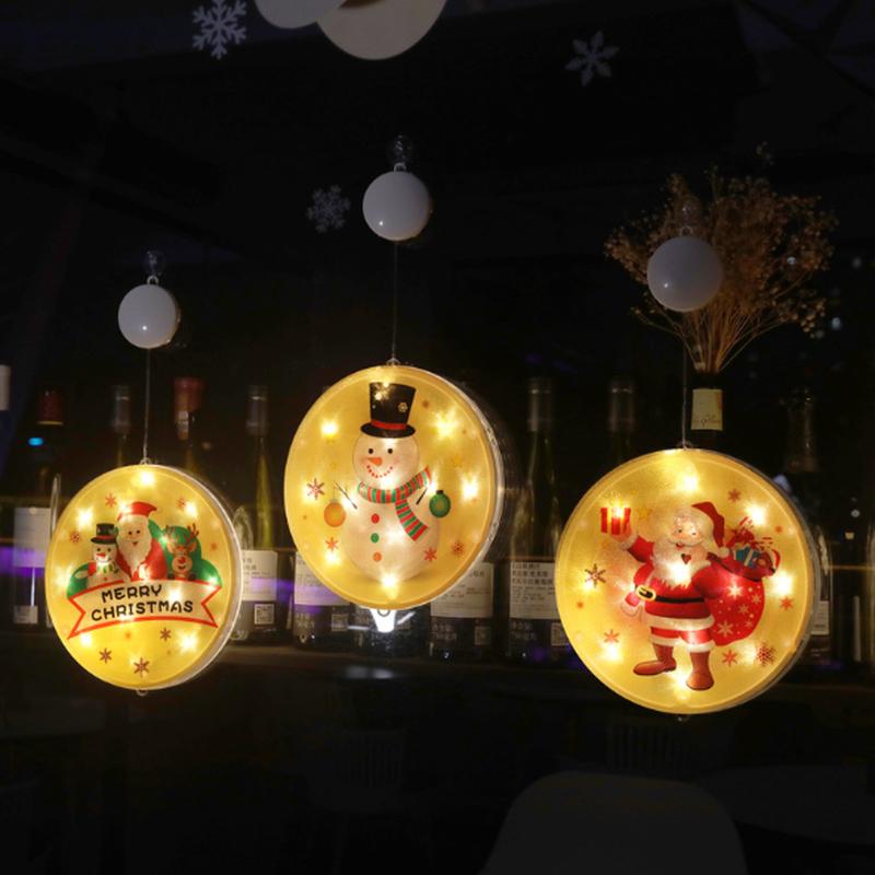 Christmas LED Lights Home Decoration Holiday Window Decor Lights Battery Power Christmas Decor