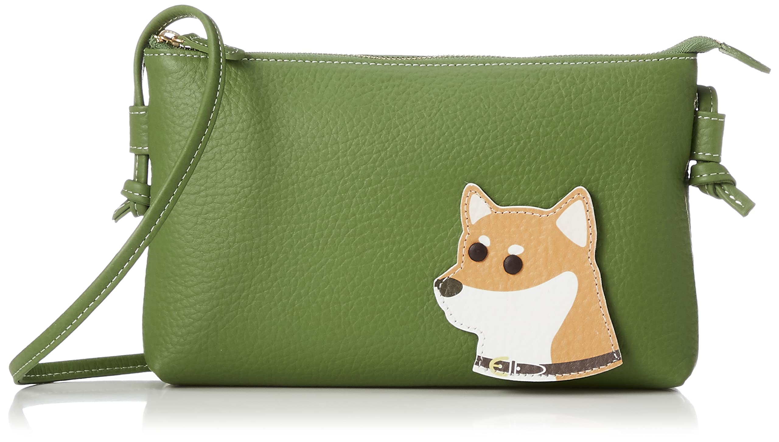 

Женская сумка через плечо для собаки зеленая 30304 [Kitamura] P-0668 (Шиба Ину) [Зеленый]