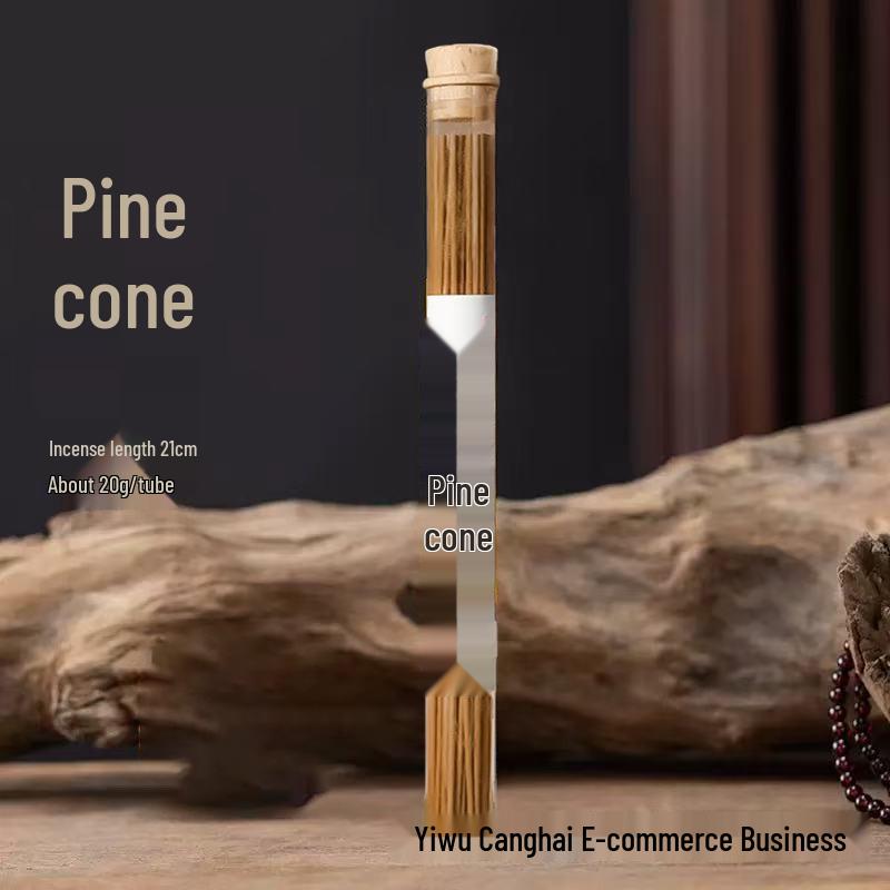 Aromatherapy Pine Cone Incense Sticks, Natural Long-lasting Home Fragrance for Bedroom