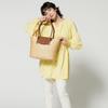 Labagagerie Tote Bag, Flap Basket Tote Bag B007102, Ivory (33)