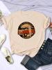 San Francisco California Vintage School Bus T-Shirts Women Street Hip Hop Short Sleeves Summer Breathable Tshirt Soft Casual Tee