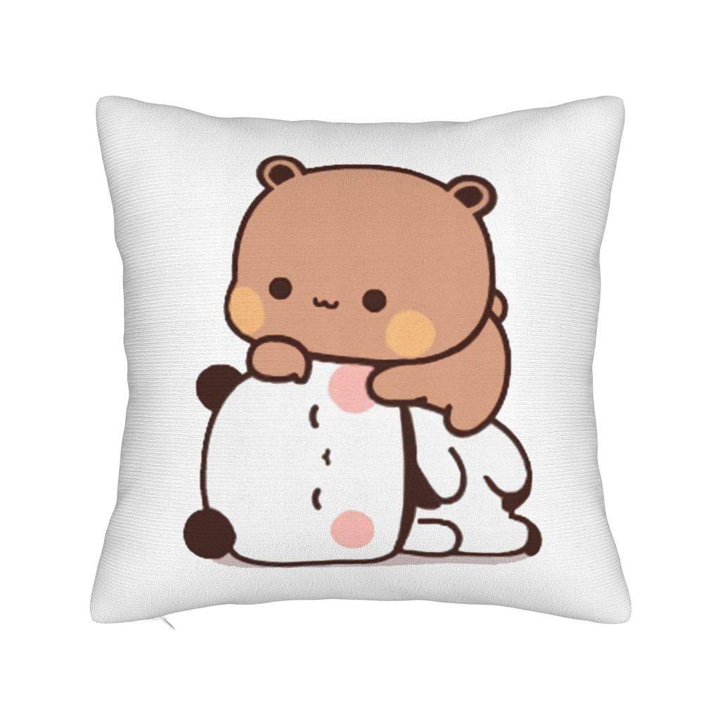 Bubu Dudu Watching The Moon Square Pillow Cases Cushion Cover Awesome Zipper Decorative Pillowcase for Bed 4040cm