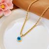 Turecké Hamsa Náhrdelníky se Zlým Okem Pro Muže Ženy Řetízek z Nerezové Oceli Zlatá Barva Přívěsek Choker Náhrdelník Šperky Doplňky Dárek