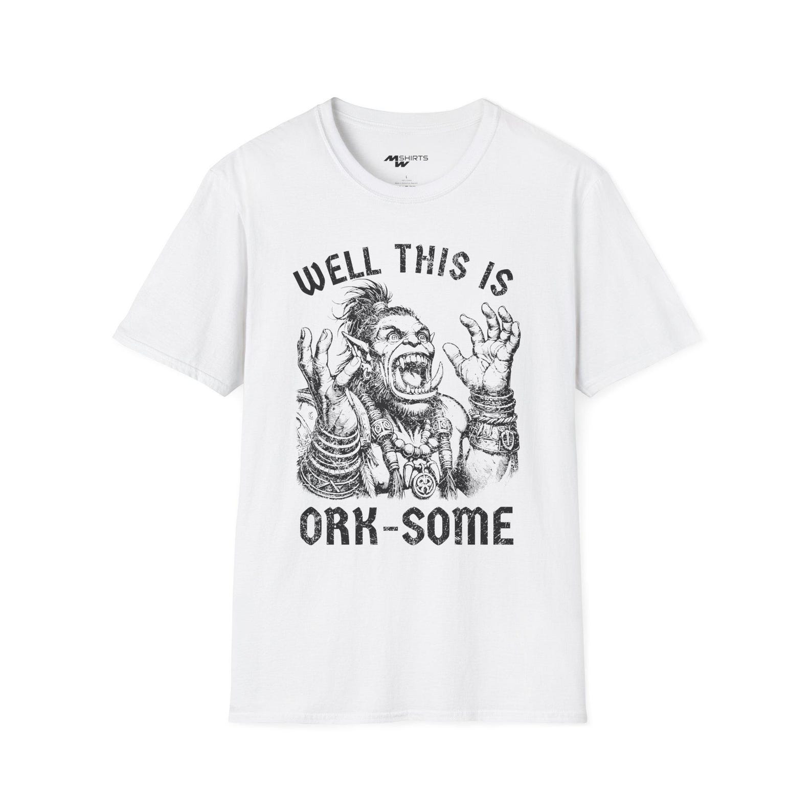 Vintage Ork T-Shirt: Funny Fantasy Graphic Tee 4XL