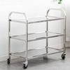Edo Stainless Steel 3-Tier Mobile Service Cart