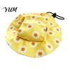 Breathable Pet Sunshade Cat Beach Hat, Summer Cap with Ear Holes, Adjustable Sun Hat for Hiking Small Dogs Cats Outdoor Protection Activities