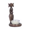 Candle Holder Decor Table Ornament Collectible Candlestick Statue Exquisite Sculpture Home Figurine for Fireplace Shelf