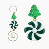 Festive Candy-Shaped Striped Christmas Tree Hook