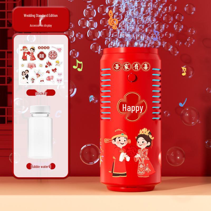 Remote-Control Festival Fireworks Bubble Machine with Light & Sound - New Year & Wedding Toy