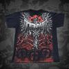 Lässiges Gothic Sommer 3D-Druck Herren-T-Shirt in Übergröße mit lockerem und atmungsaktivem Stoff - Bequem für den täglichen Gebrauch