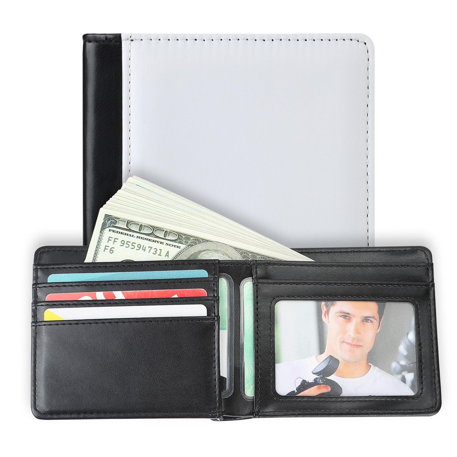

Men s Heat Transfer Sublimation Blank Wallet Series In Stock With Mirror Frame