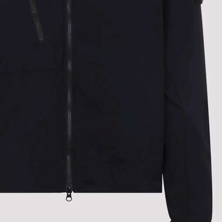 Stone Island Zip Logo Stand Collar Long Sleeve Jacket Men jackets L1S151200036S0375V0029
